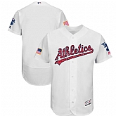 Athletics White 2018 Stars & Stripes Flexbase Jersey Dzhi,baseball caps,new era cap wholesale,wholesale hats